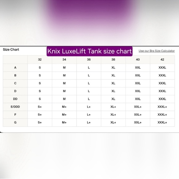 Knix LuxeLift Shapewear Tank Top Size XL+ fits a 38DDD, 38F and 38G - Picture 9 of 9